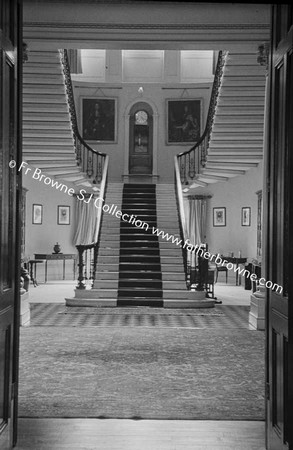 ROCKINGHAM HOUSE  GRAND STAIRCASE FROM ROUND ROOM